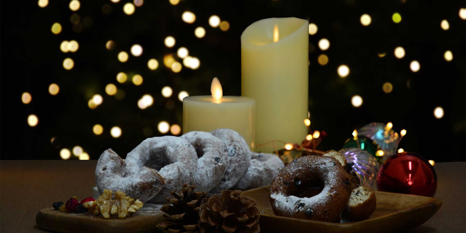 くるみとフルーツドーナツ